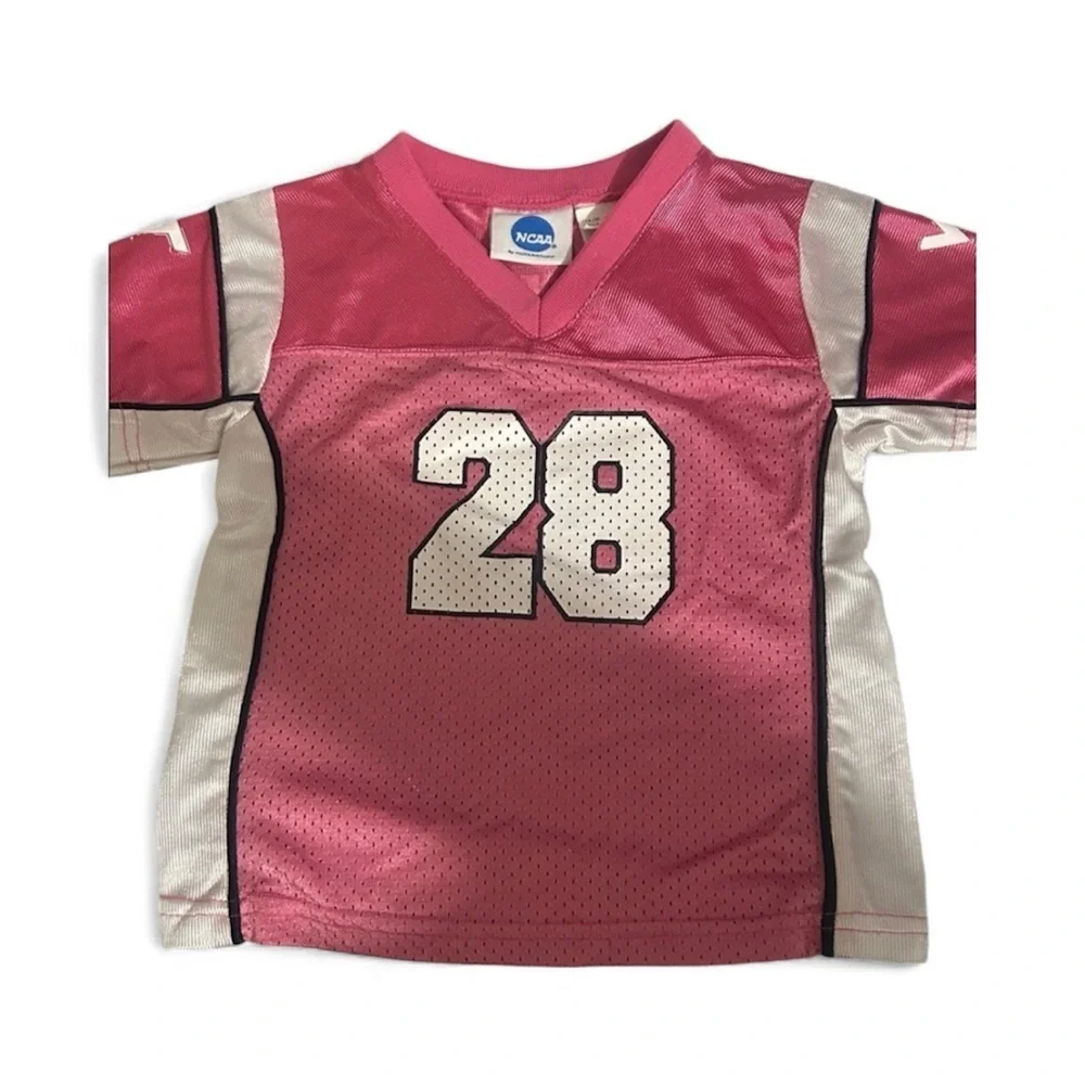 NCAA Pink and White ToddlerJersey with Number 28